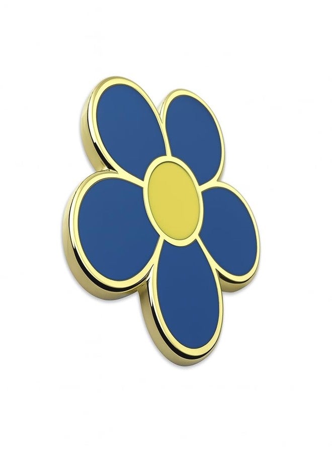 PinMaze Forget Me Not Blue Flower Lapel Pin - Image 2